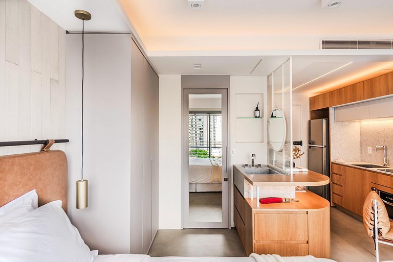 Apto Design c/ Piscina no Rooftop - PG716