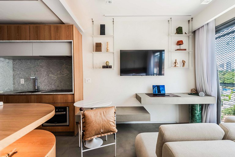 Apto Design c/ Piscina no Rooftop - PG716