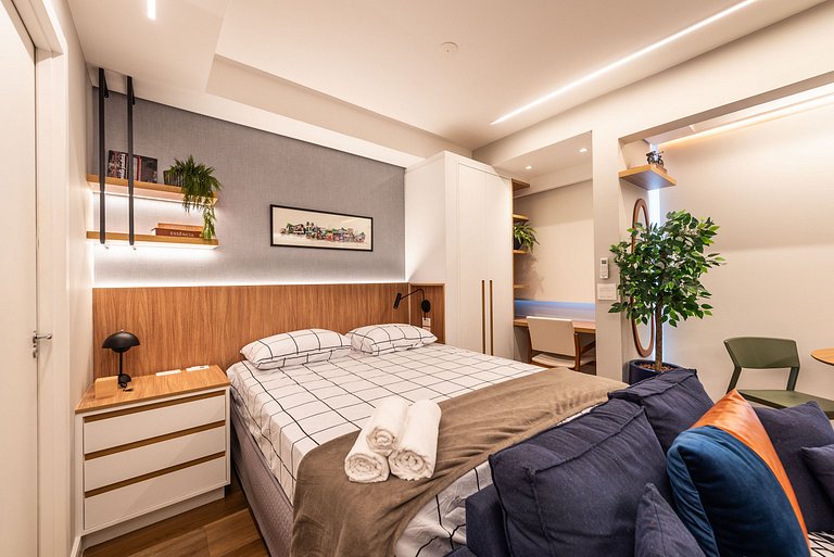 Studio Exclusivo com Piscina em Pinheiros - PG413