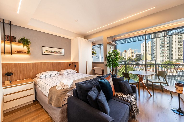 Studio Exclusivo com Piscina em Pinheiros - PG413