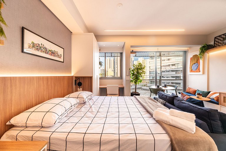 Studio Exclusivo com Piscina em Pinheiros - PG413