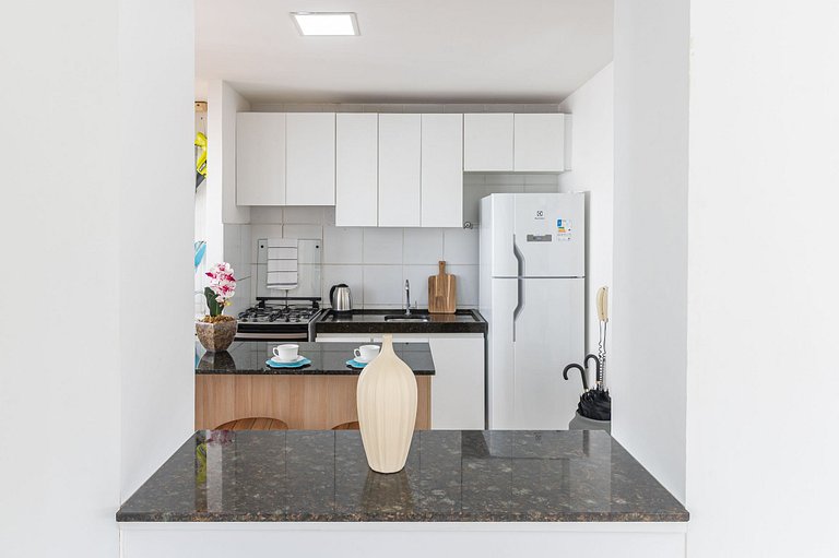 Apartamento com vista incrível e piscina - GS501