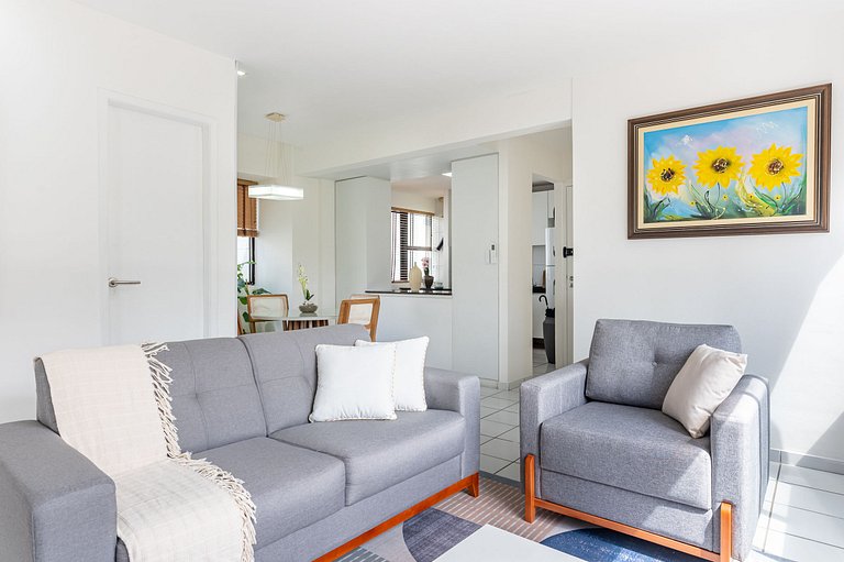 Apartamento com vista incrível e piscina - GS501