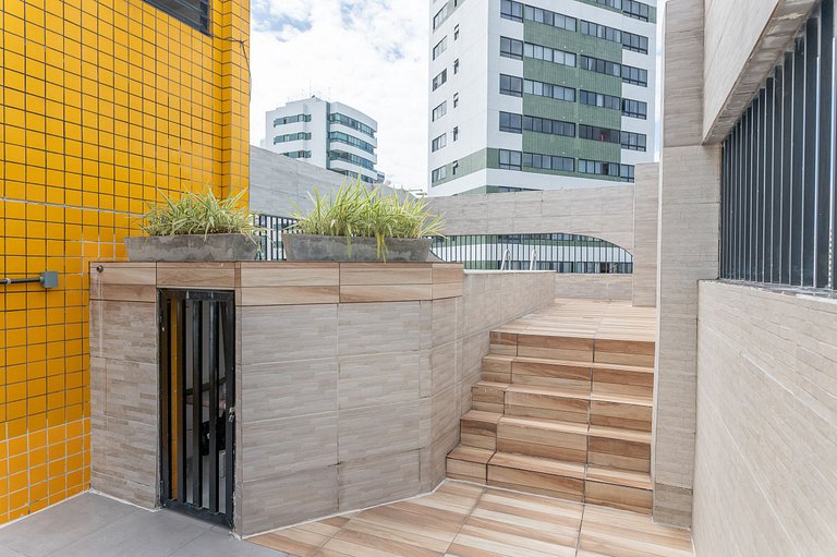 Apartamento com vista incrível e piscina - GS501