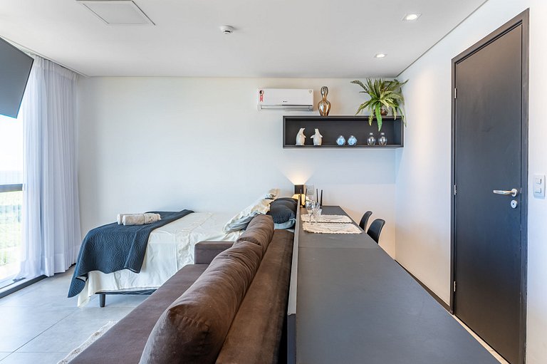 Flat Beira-Mar Vista Rio | Piscina & Sauna HS2203