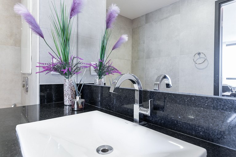 Flat Beira-Mar Vista Rio | Piscina & Sauna HS2203