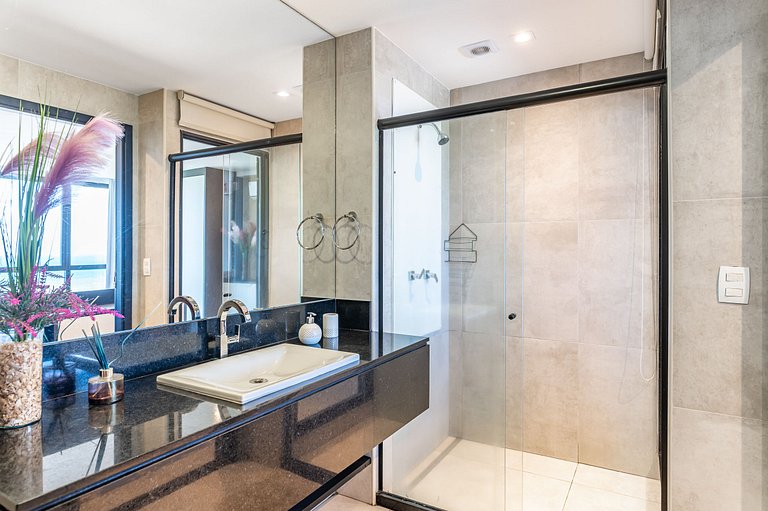 Flat Beira-Mar Vista Rio | Piscina & Sauna HS2203