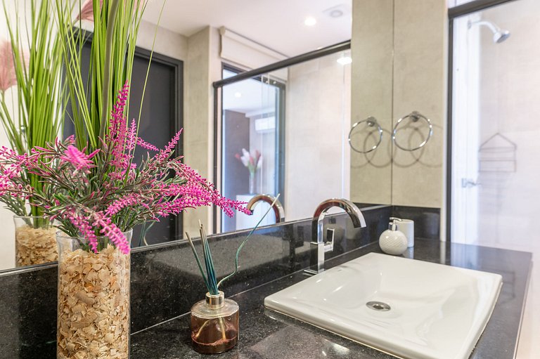 Flat Beira-Mar Vista Rio | Piscina & Sauna HS2203