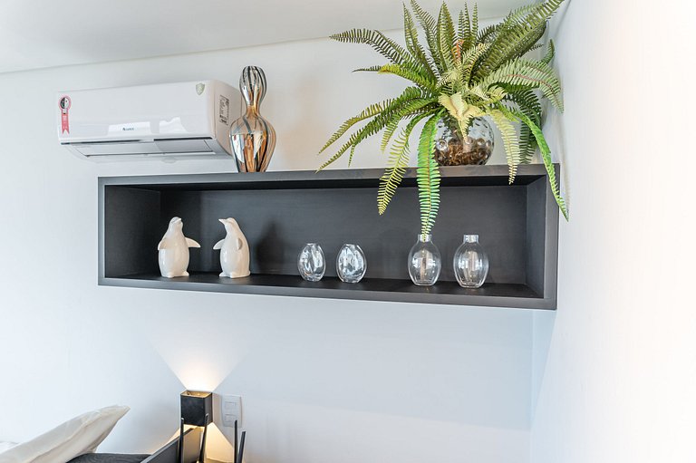 Flat Beira-Mar Vista Rio | Piscina & Sauna HS2203