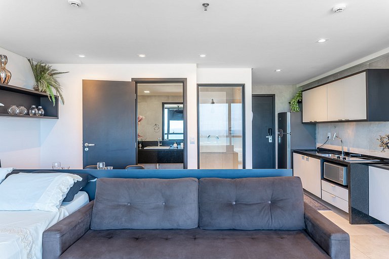 Flat Beira-Mar Vista Rio | Piscina & Sauna HS2203