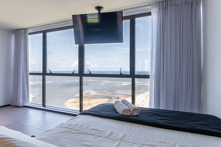 Flat Beira-Mar Vista Rio | Piscina & Sauna HS2203