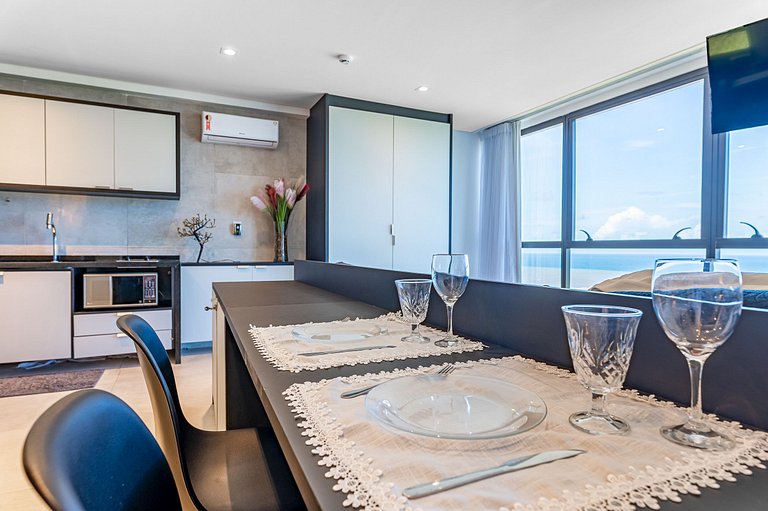 Flat Beira-Mar Vista Rio | Piscina & Sauna HS2203