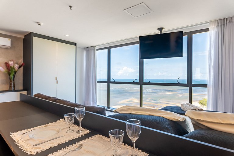 Flat Beira-Mar Vista Rio | Piscina & Sauna HS2203