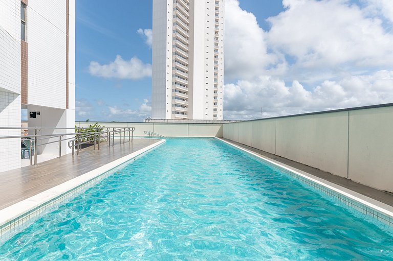 Flat Beira-Mar Vista Rio | Piscina & Sauna HS2203
