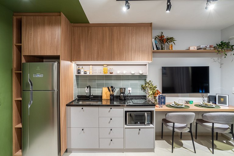 Studio Boho 5min da Av. Faria Lima - V1305