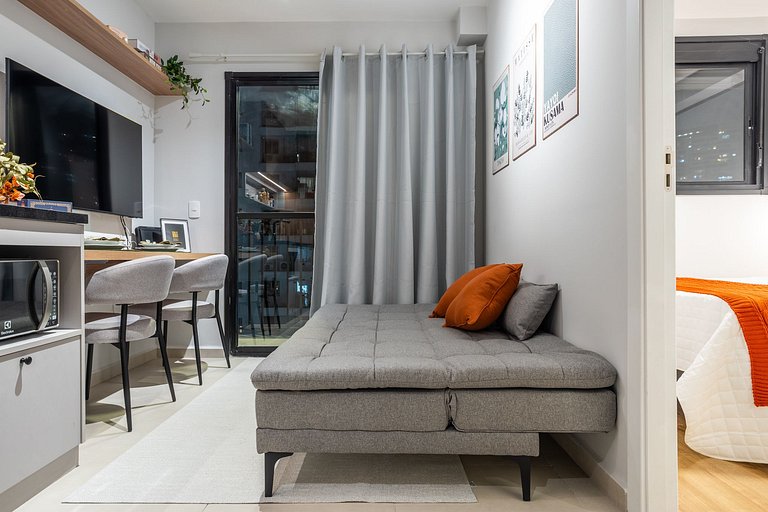 Studio Boho 5min da Av. Faria Lima - V1305