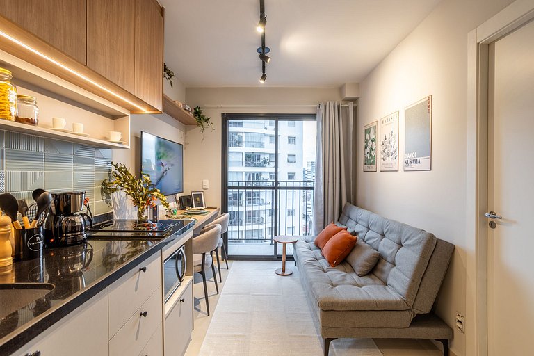 Studio Boho 5min da Av. Faria Lima - V1305