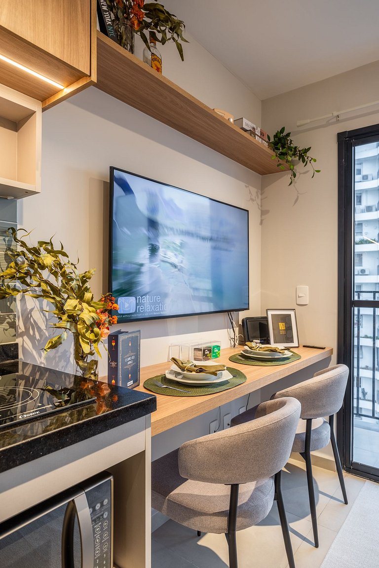 Studio Boho 5min da Av. Faria Lima - V1305