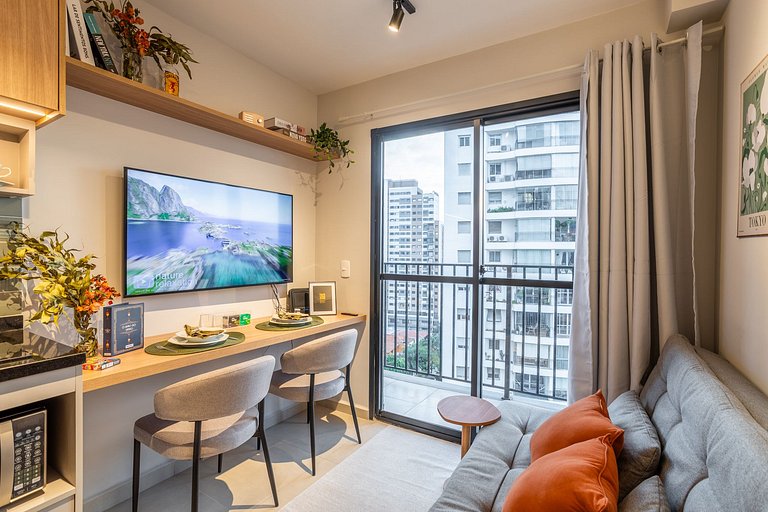 Studio Boho Exclusivo na Faria Lima - V1305