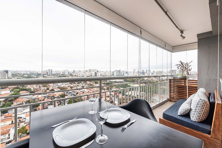 Studio moderno com vista no Brooklin - L205