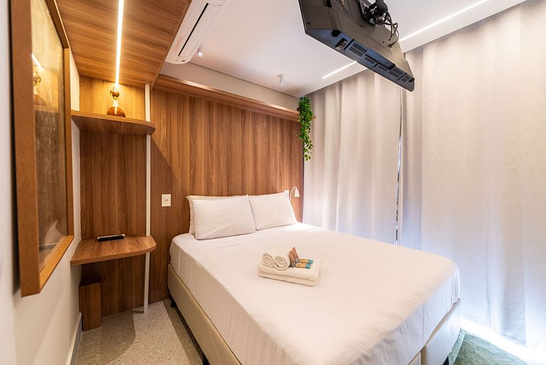 Studio elegante com vista em Moema - IP1208