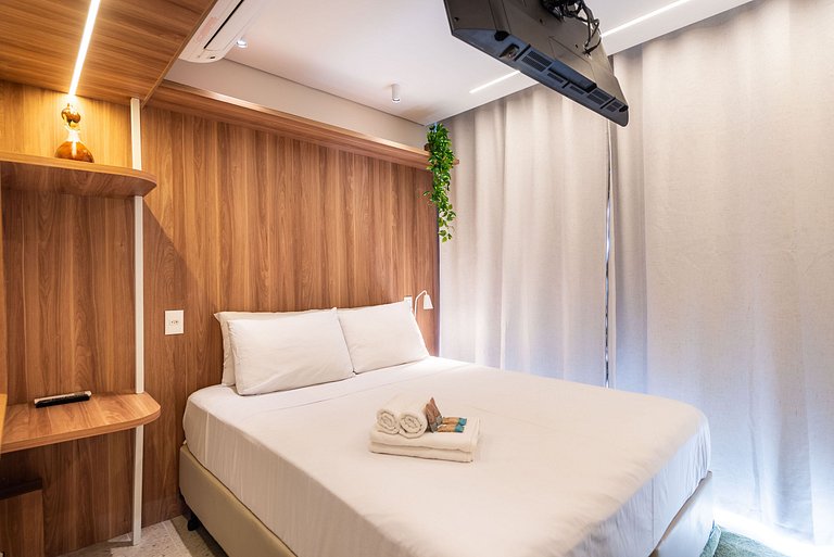 Studio elegante com vista em Moema - IP1208