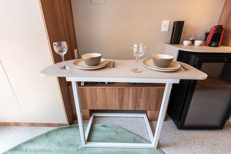 Studio elegante com vista em Moema - IP1208