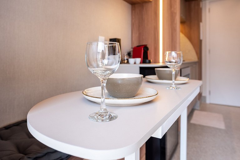 Studio elegante com vista em Moema - IP1208