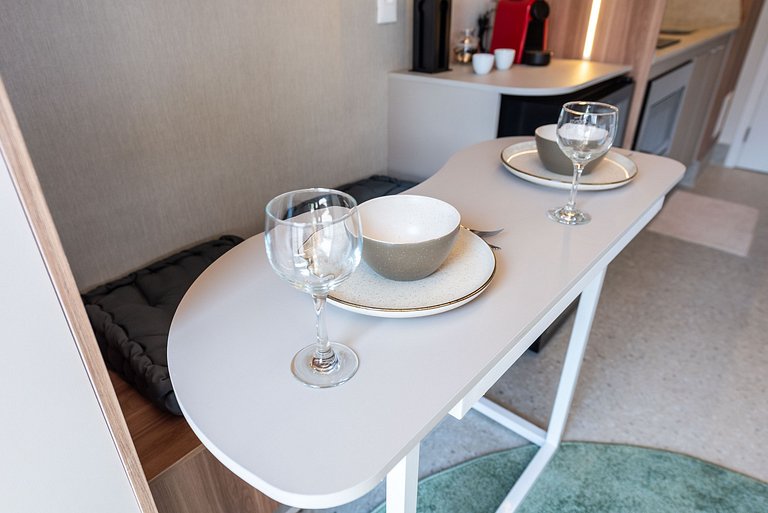 Studio elegante com vista em Moema - IP1208