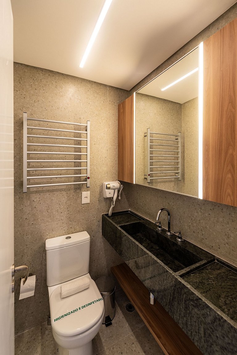 Studio elegante com vista em Moema - IP1208