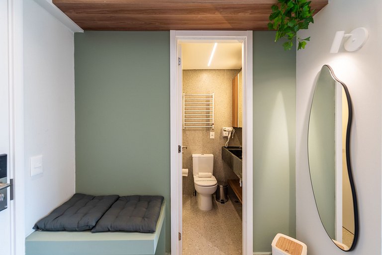 Studio elegante com vista em Moema - IP1208