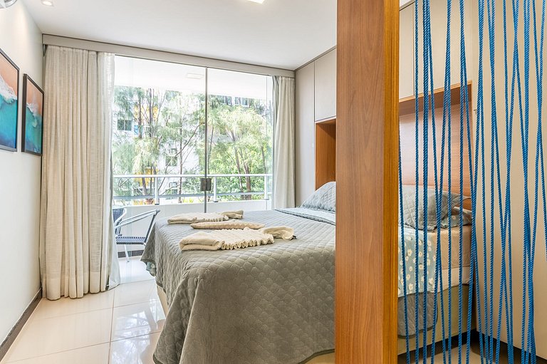 Flat Aconchegante c/ Piscina em Carneiros - FH105