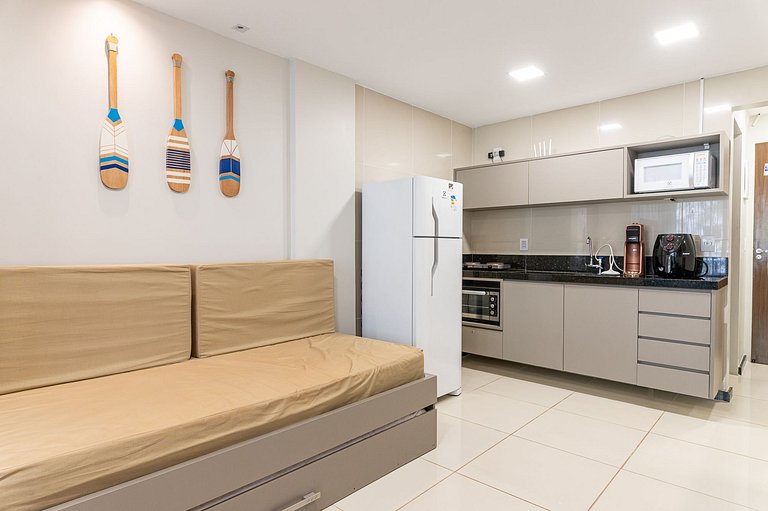 Flat Elegante com Piscina | Praia dos Carneiros - Ch105