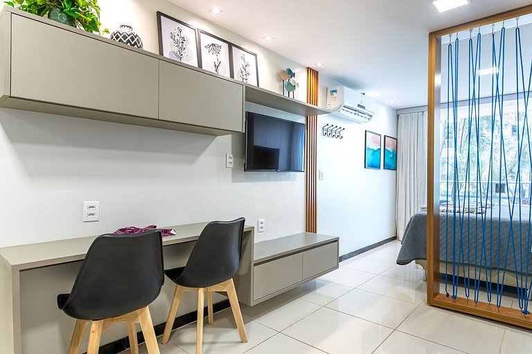 Flat Aconchegante c/ Piscina em Carneiros - FH105