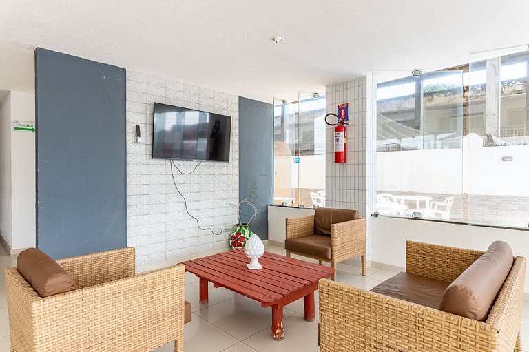 Flat Elegante com Piscina | Praia dos Carneiros - Ch105