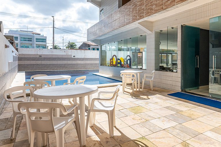 Flat Aconchegante c/ Piscina em Carneiros - FH105