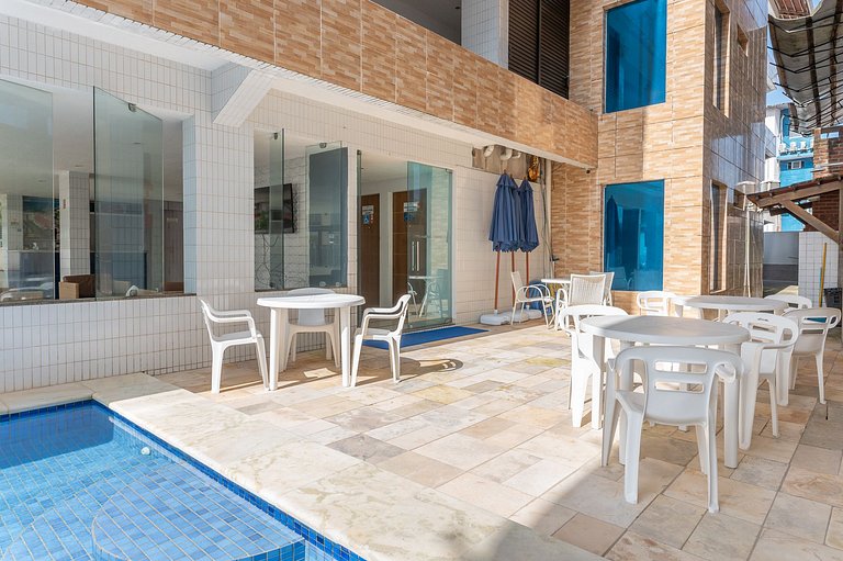 Flat Elegante com Piscina | Praia dos Carneiros - Ch105