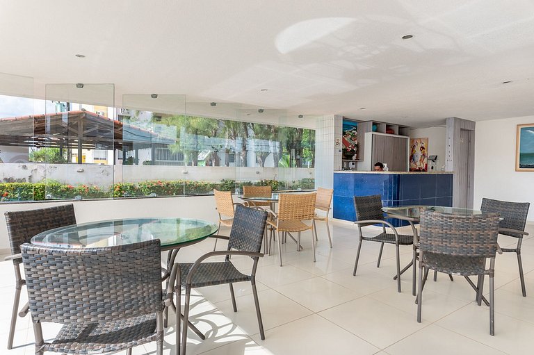 Flat Elegante com Piscina | Praia dos Carneiros - Ch105