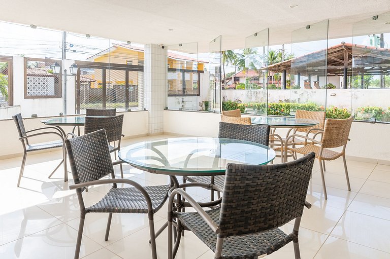 Flat Elegante com Piscina | Praia dos Carneiros - Ch105