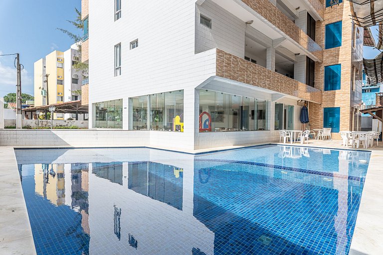 Flat Elegante com Piscina | Praia dos Carneiros - Ch105