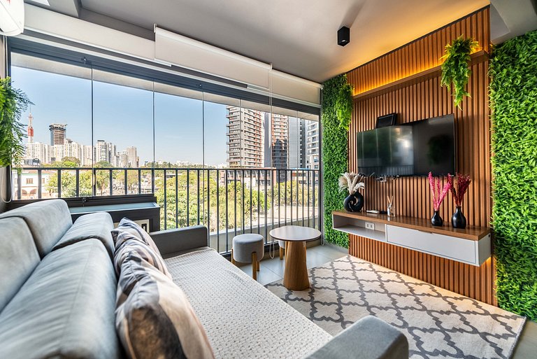 Studio c/ Piscina na Cobertura no Sumaré - G1-103