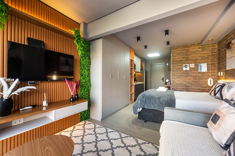 Studio c/ Piscina na Cobertura no Sumaré - G1-103