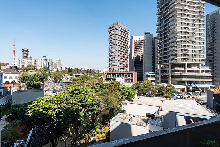 Studio c/ Piscina na Cobertura no Sumaré - G1-103