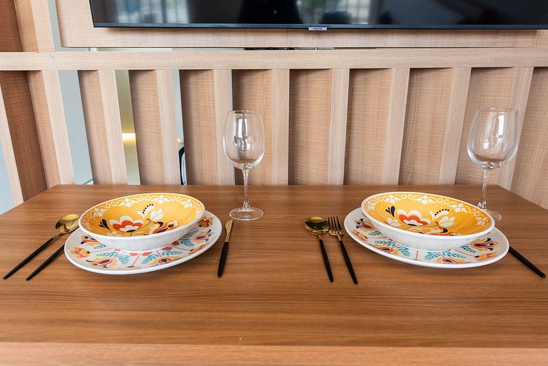 Studio Completo com Piscina na Cobertura - KH702