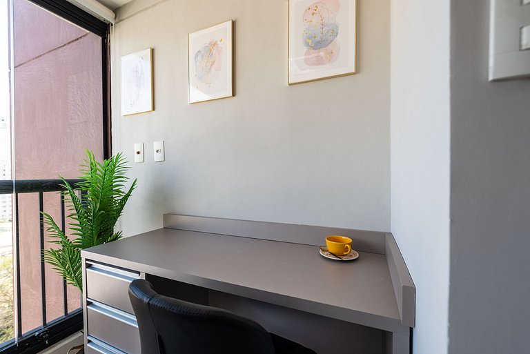 Studio Completo com Piscina na Cobertura - KH702