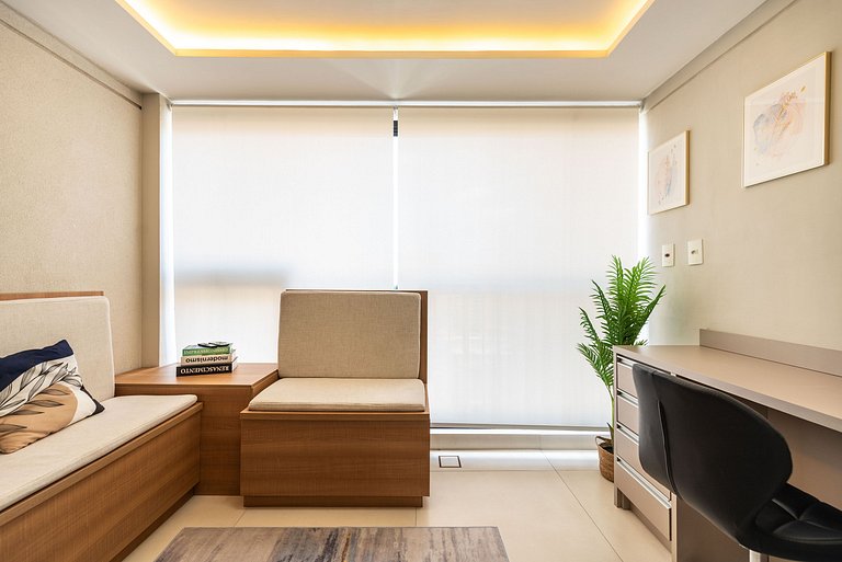 Studio Completo com Piscina na Cobertura - KH702