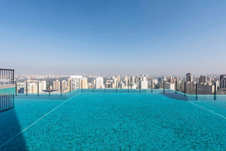 Studio Completo com Piscina na Cobertura - KH702