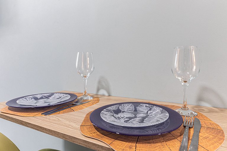 Studio c/ piscina rooftop pertinho da praia - S109