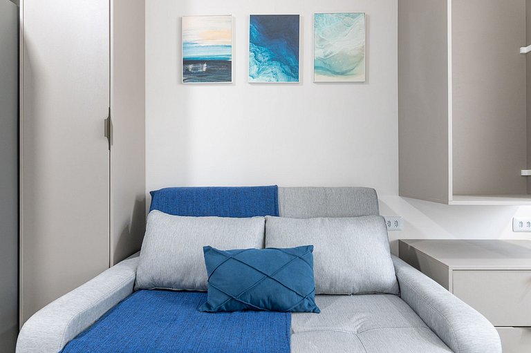 Studio c/ piscina rooftop pertinho da praia - S109