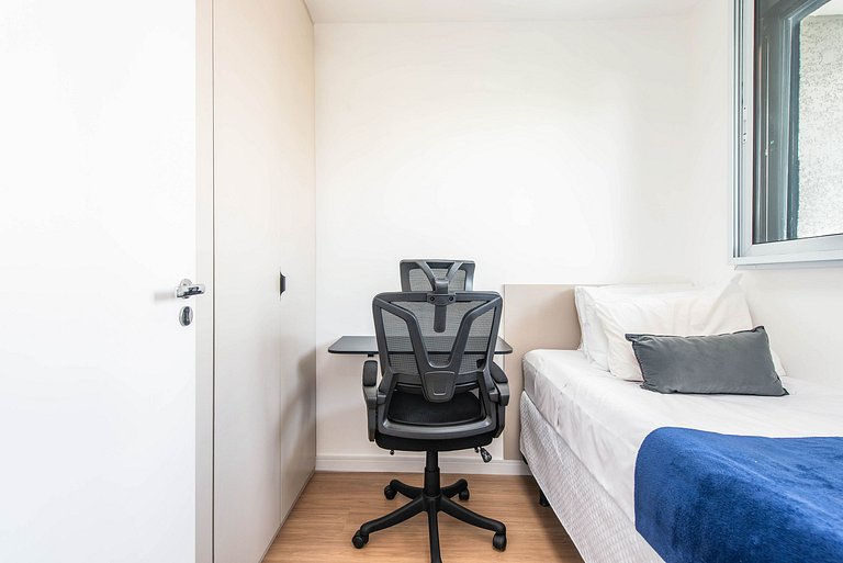 2 Quartos com Piscina e Coworking em Moema - N511